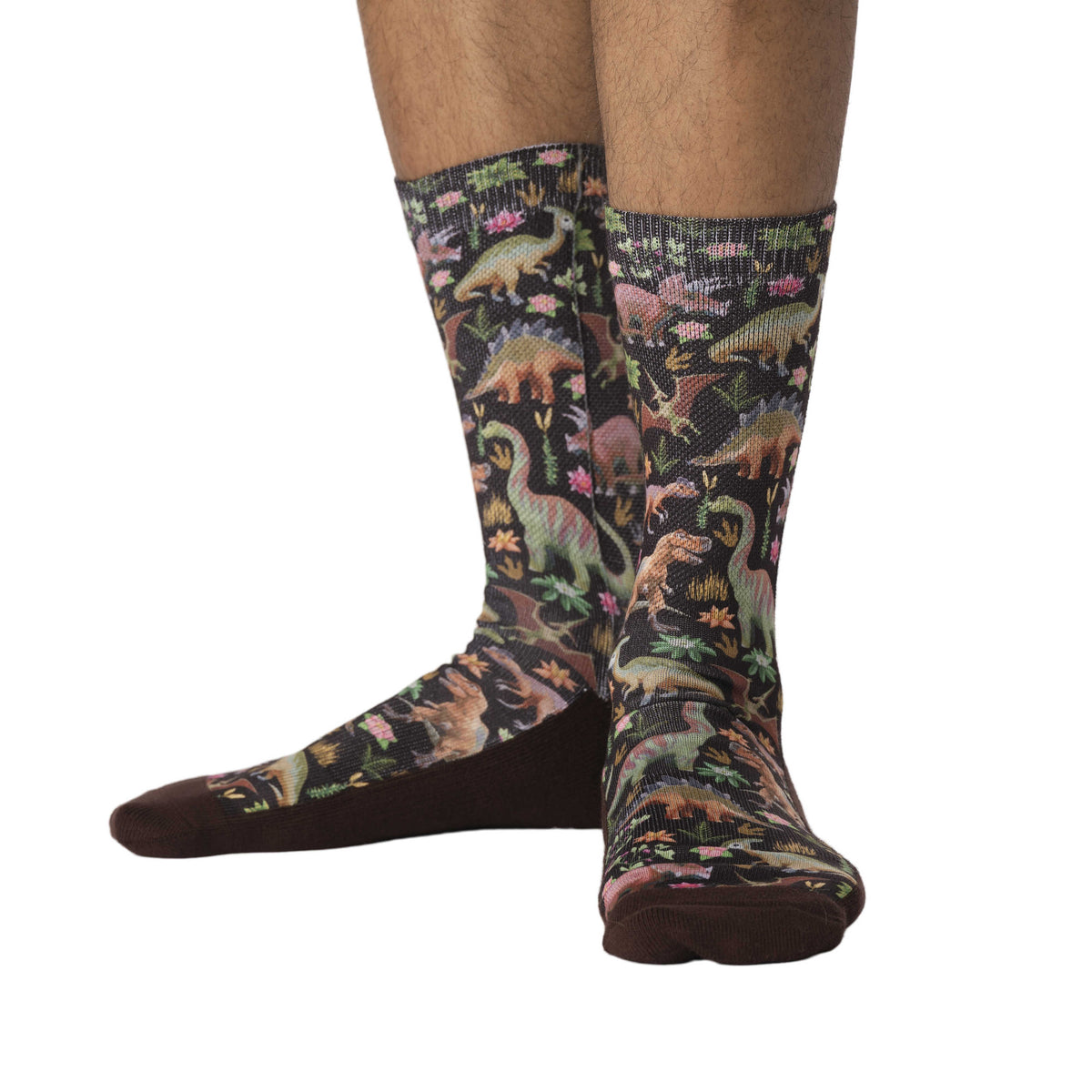 Men's Floral Dinosaurs Socks