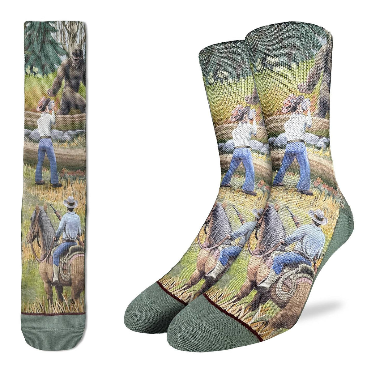 Men's Bigfoot, Patterson-Gimlin Film Socks