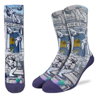 Men's Pigeons at the Public Library Socks