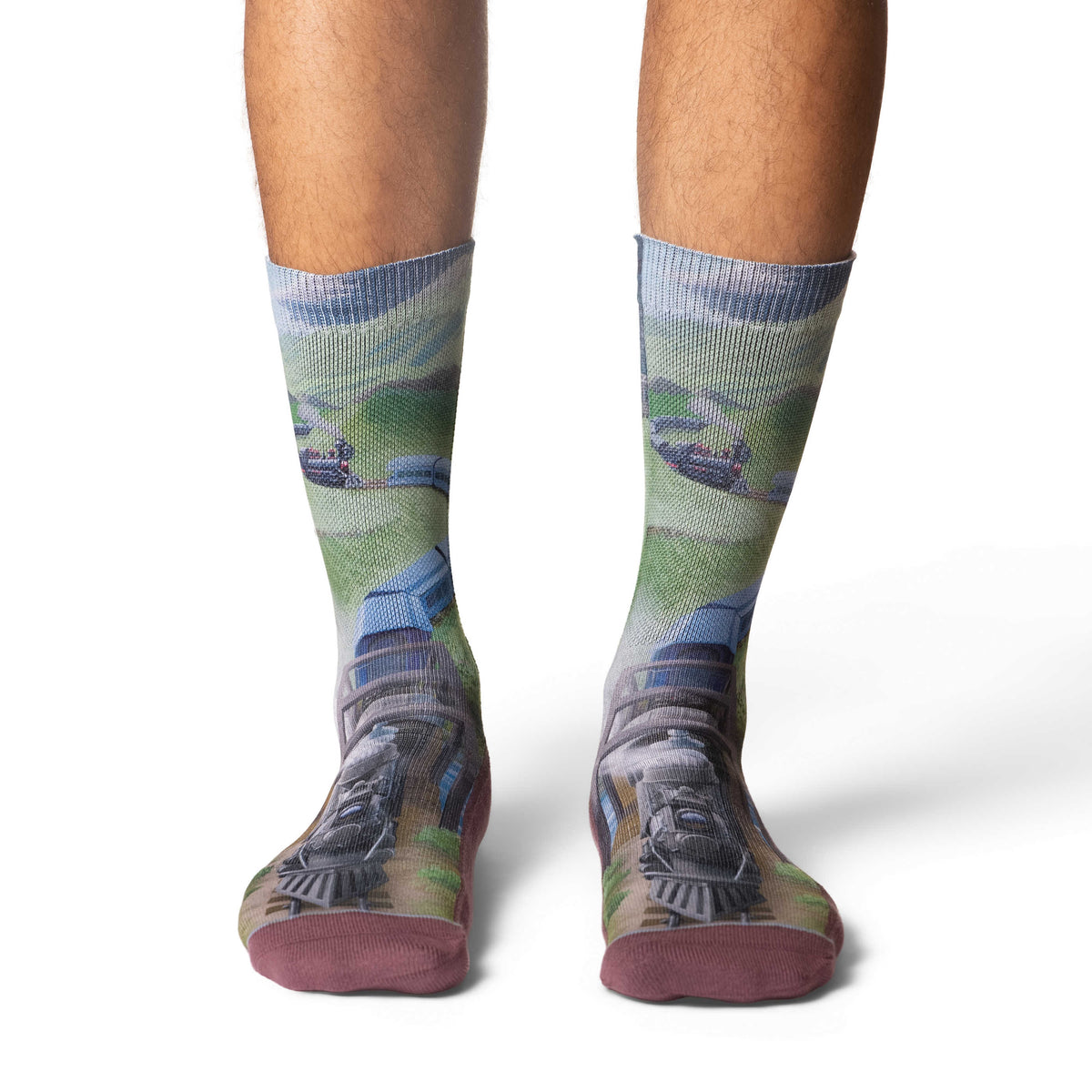 Men's Steam Train Locomotive Socks
