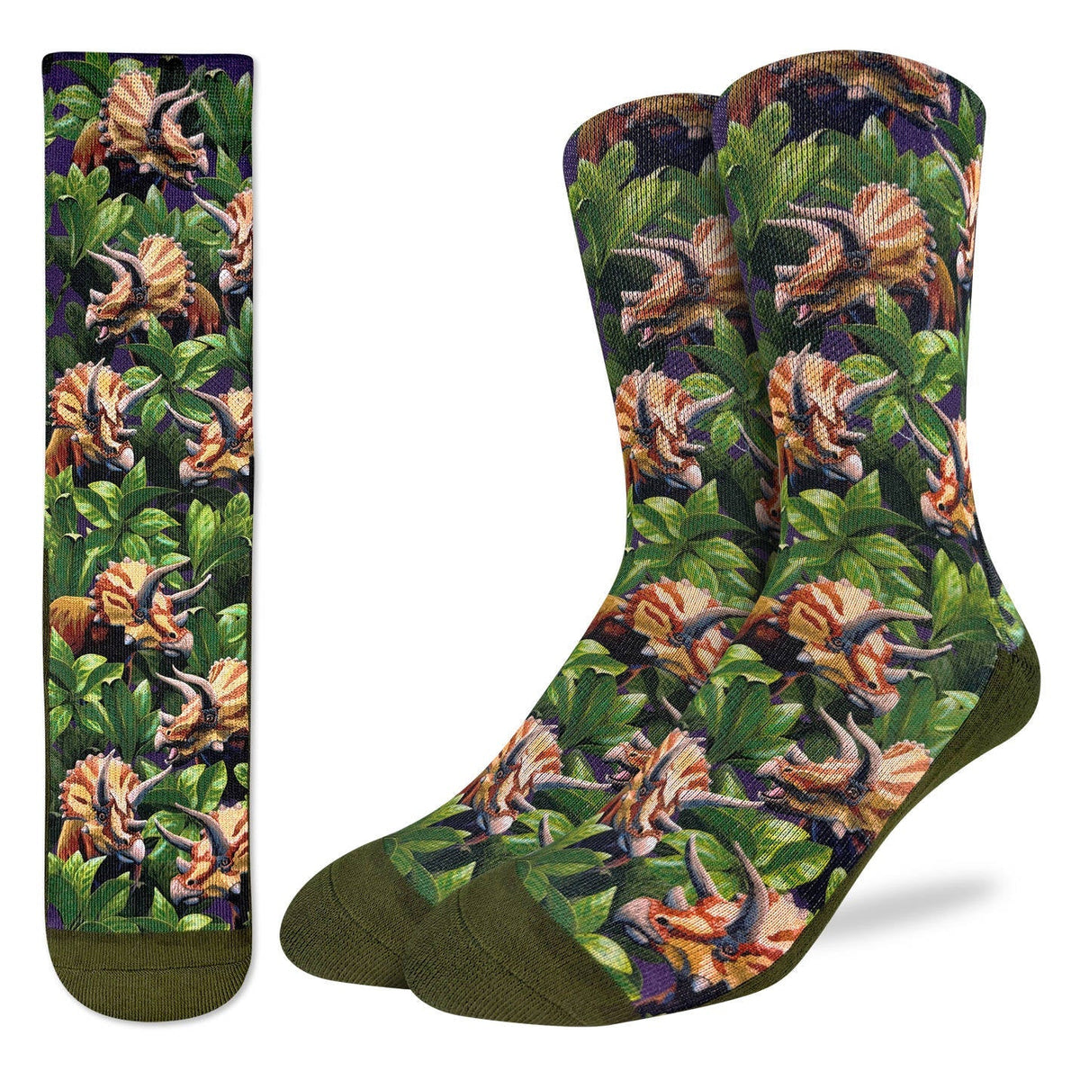 Men's Triceratops in the Tropics Socks
