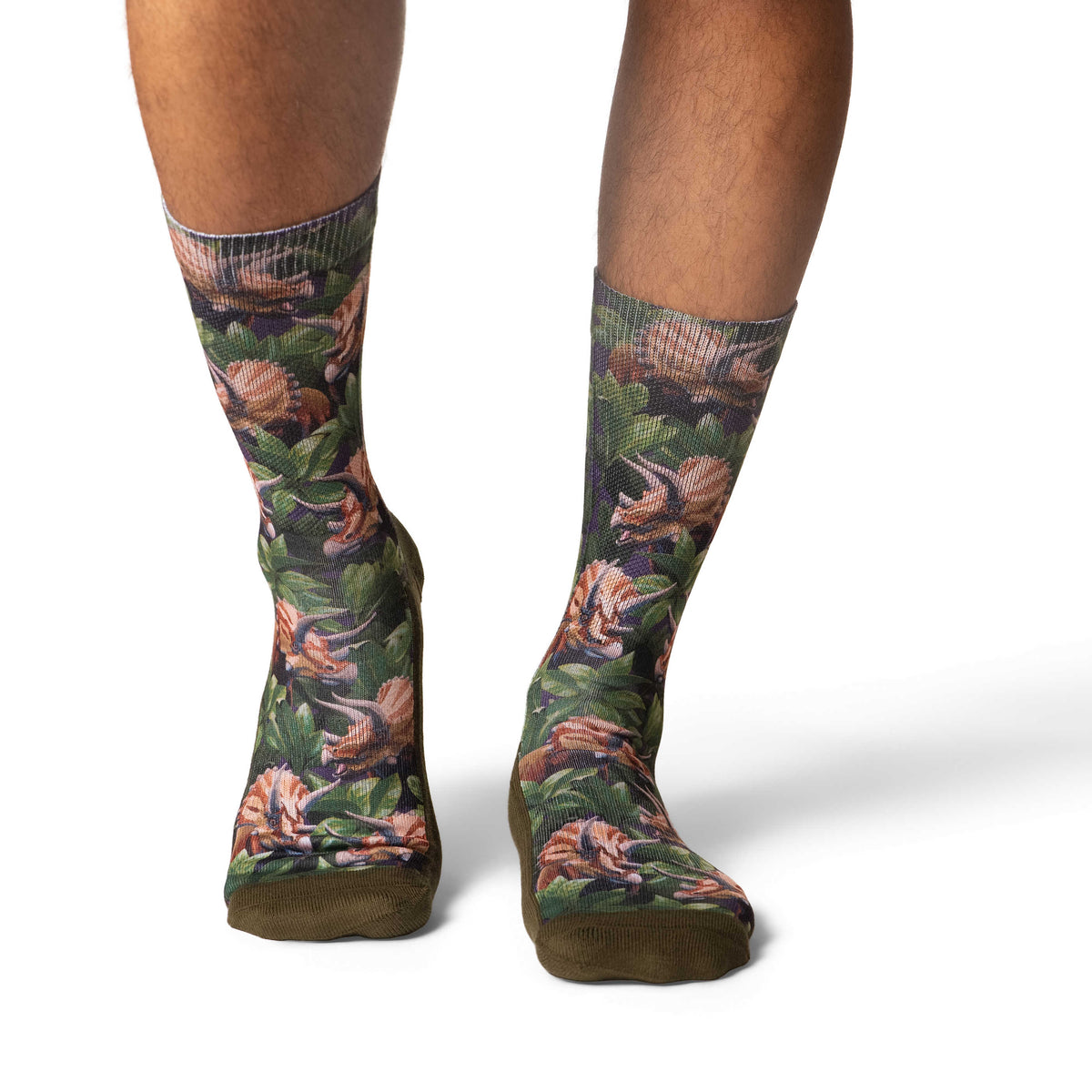 Men's Triceratops in the Tropics Socks