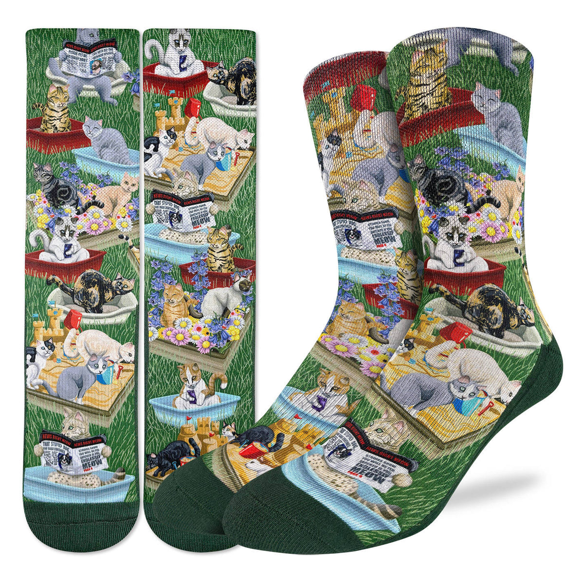 Men's Cats Pooping Socks