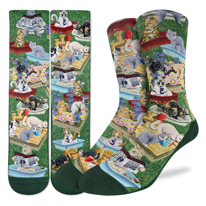 Men's Cats Pooping Socks