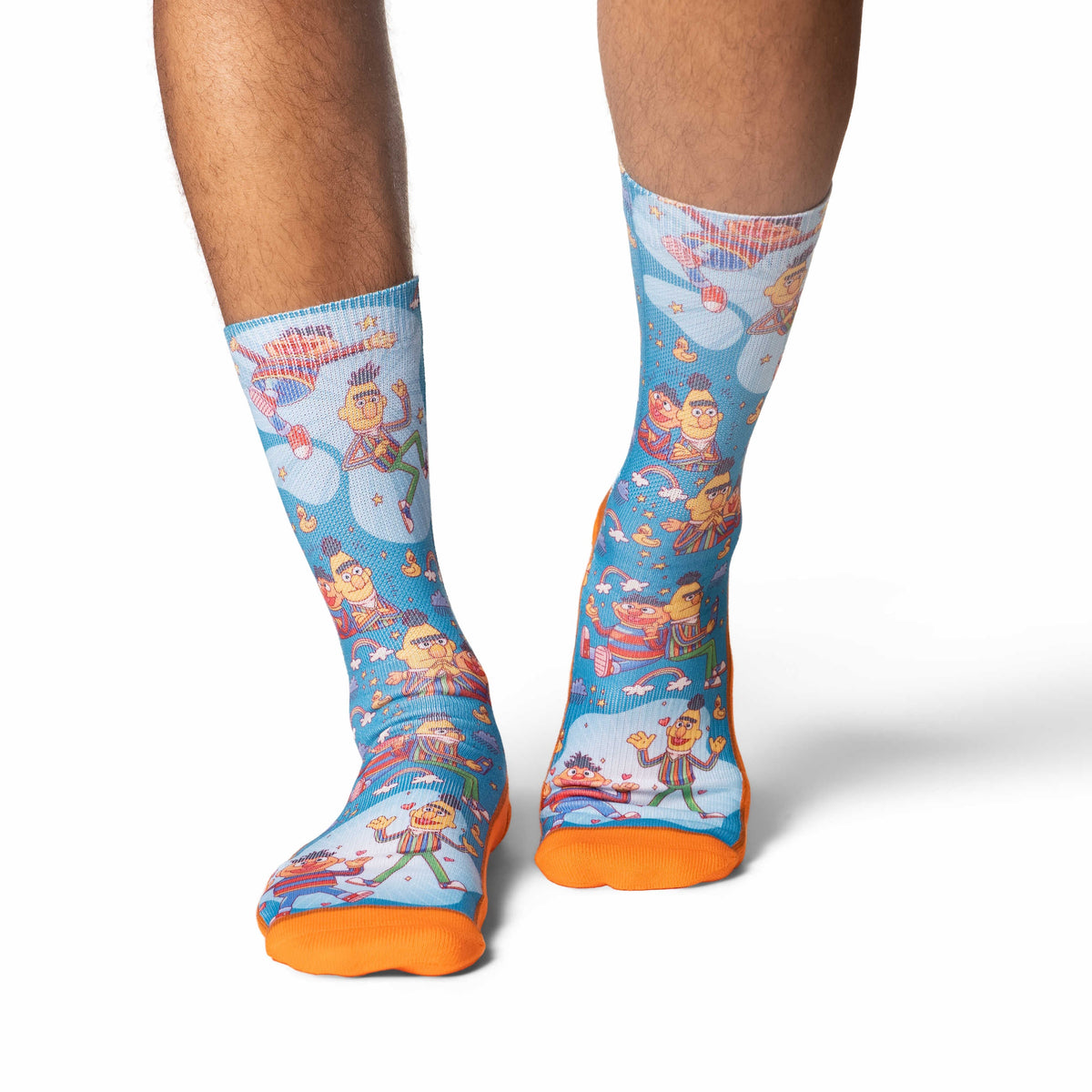 Men's Sesame Street, Bert & Ernie and Rainbows Socks