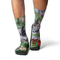 Men's Dogs Peeing Socks