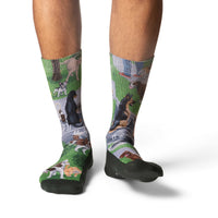 Men's Dogs Peeing Socks
