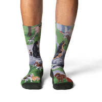 Men's Dogs Peeing Socks