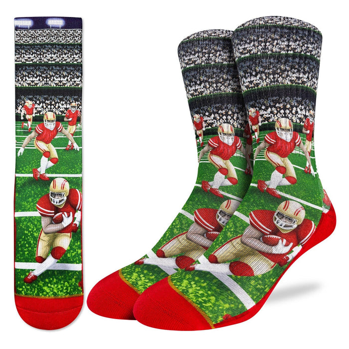 Men's Football, Red and Gold Socks