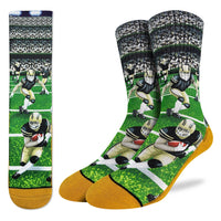 Men's Football, Black and Gold Socks