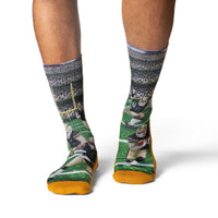 Men's Football, Black and Gold Socks