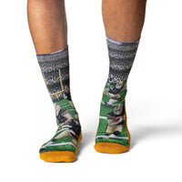 Men's Football, Black and Gold Socks