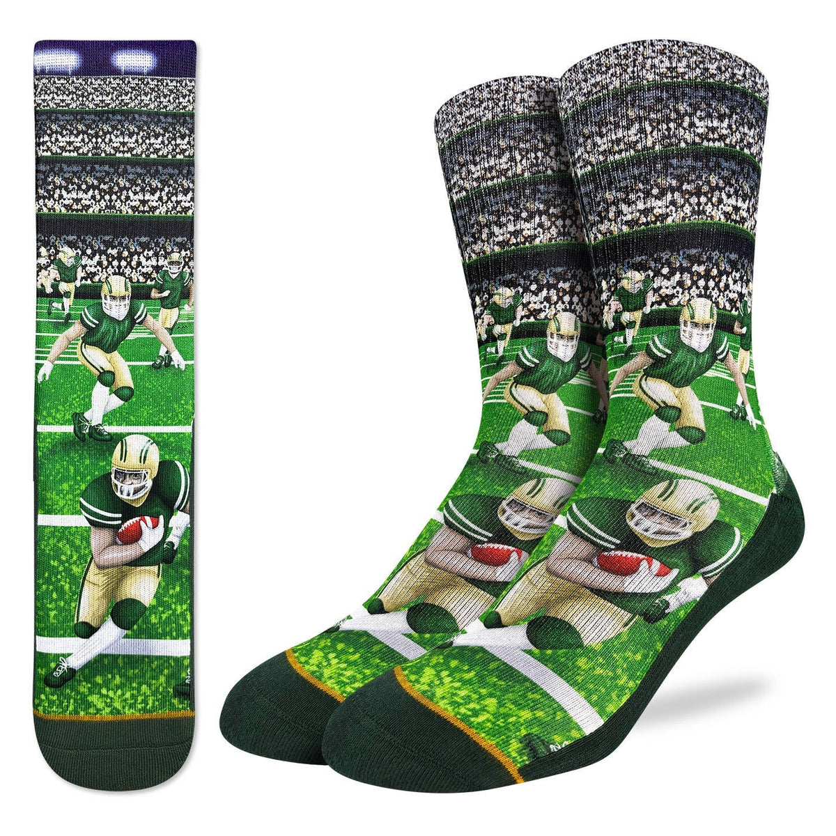 Men's Football, Green Socks