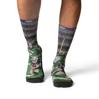 Men's Football, Green Socks