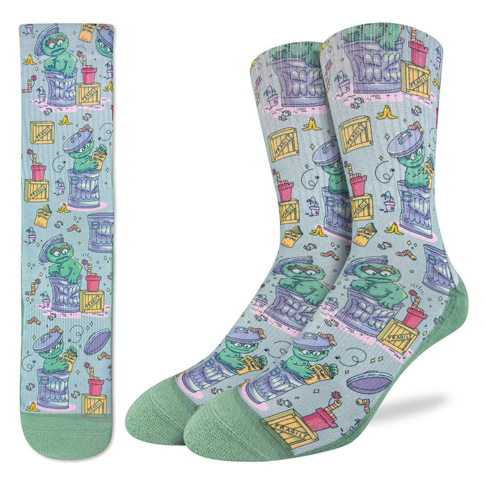 Men's Sesame Street, Oscar Trashing Out Socks