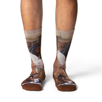 Men's Horses in a Stable Socks
