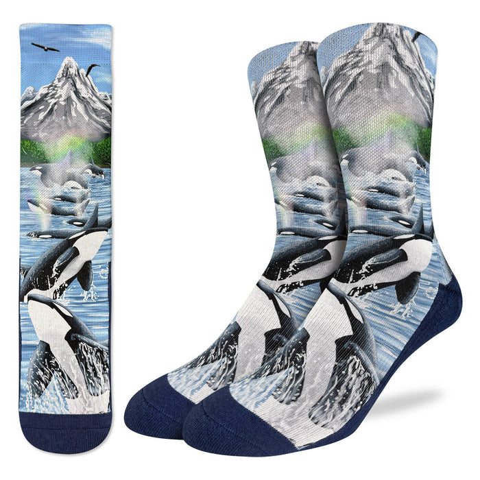 Men's Breaching Orcas Socks