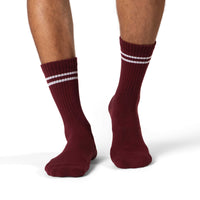 Men's Athletic Socks, Burgundy