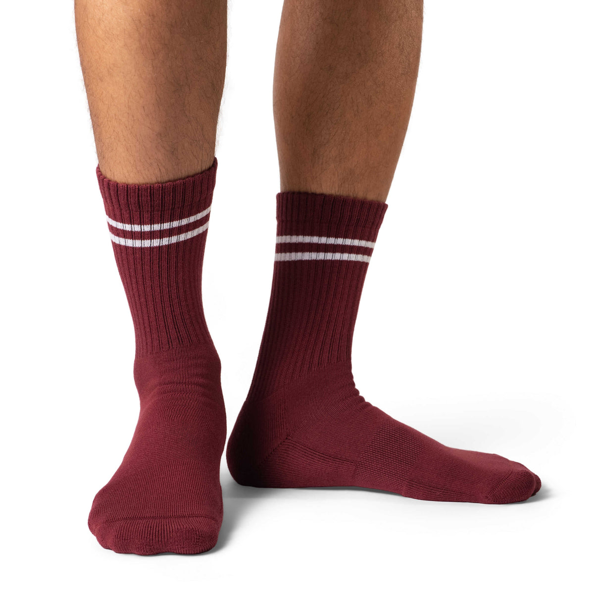 Men's Athletic Socks, Burgundy