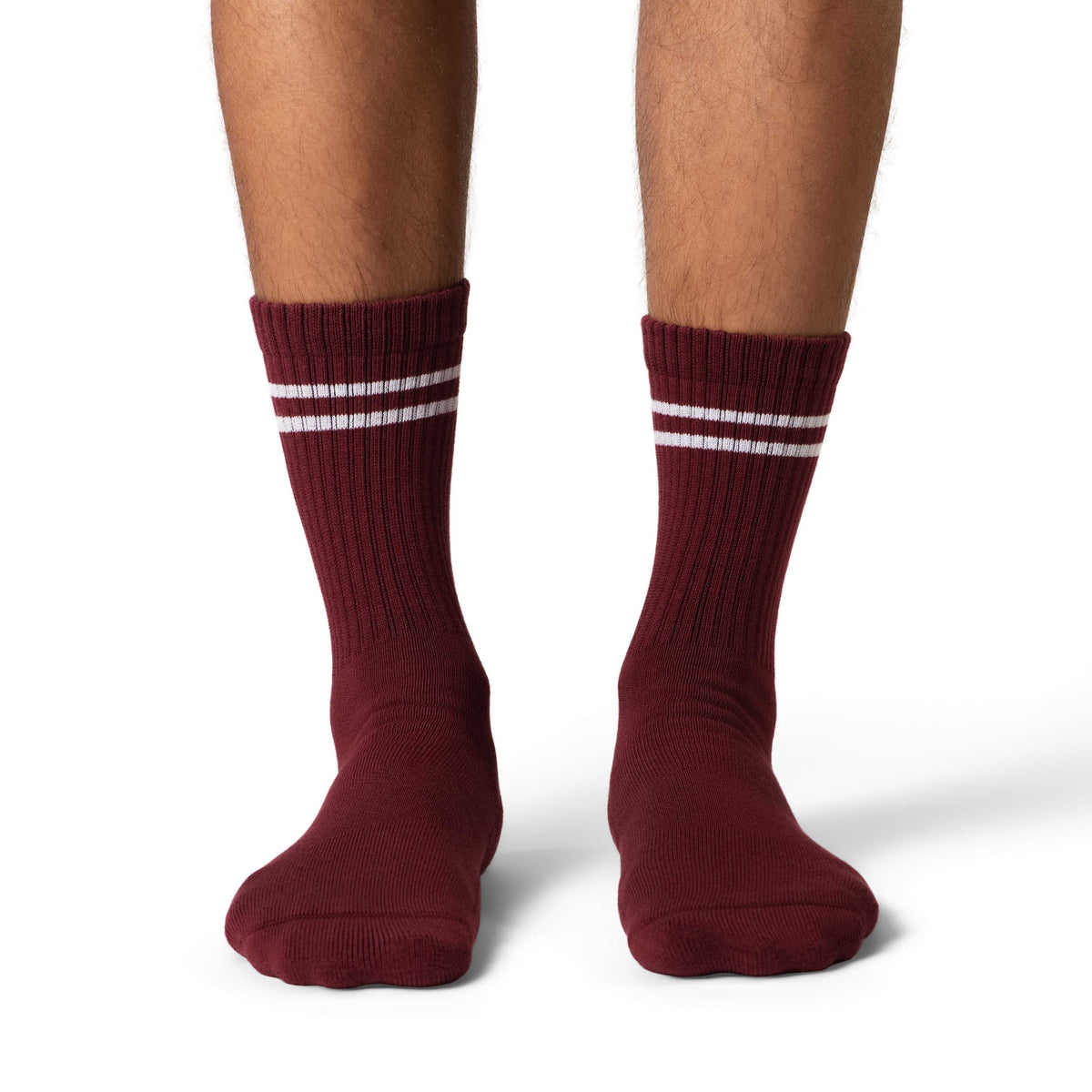 Men's Athletic Socks, Burgundy