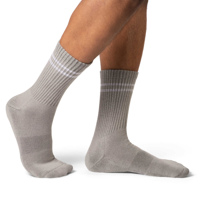 Men's Athletic Socks, Heather Gray