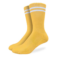 Men's Athletic Socks, Lemon Yellow