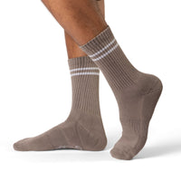 Men's Athletic Socks, Stone Gray