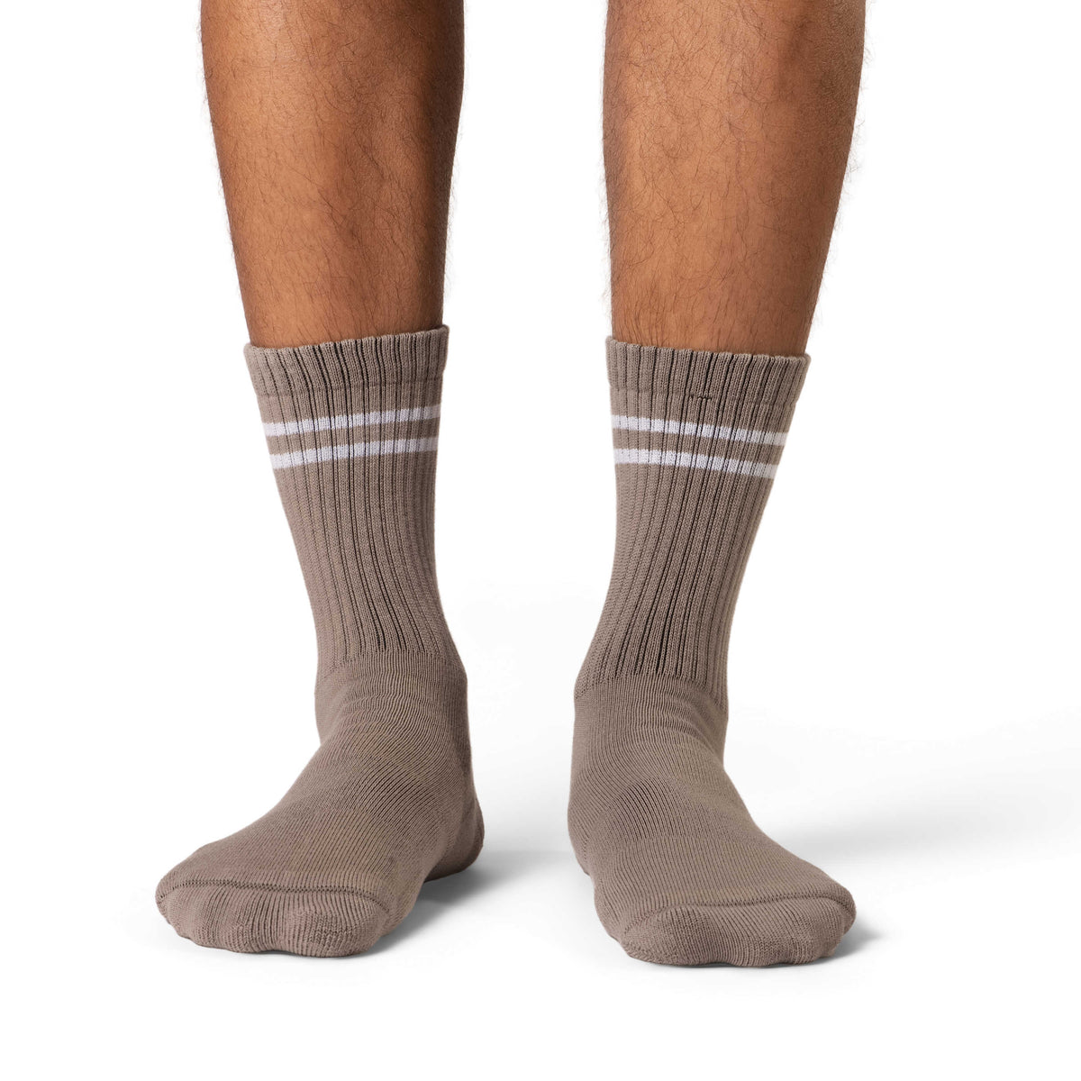Men's Athletic Socks, Stone Gray