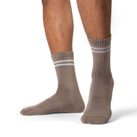 Men's Athletic Socks, Stone Gray