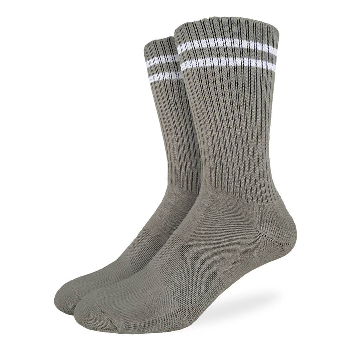 Men's Athletic Socks, Stone Gray