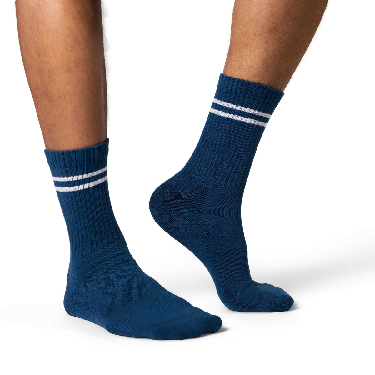 Men's Athletic Socks, Denim Blue