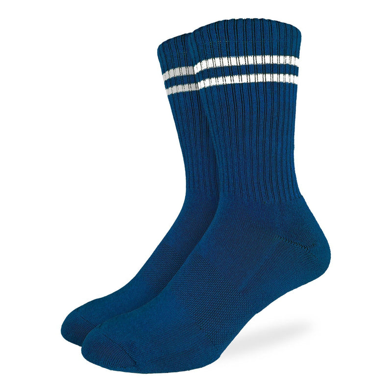 Men's Athletic Socks, Denim Blue – Good Luck Sock