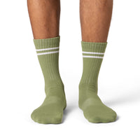 Men's Athletic Socks, Leaf Green