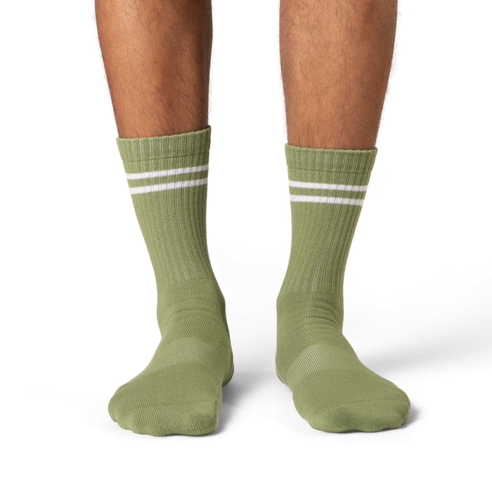 Men's Athletic Socks, Leaf Green