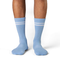 Men's Athletic Socks, Sky Blue
