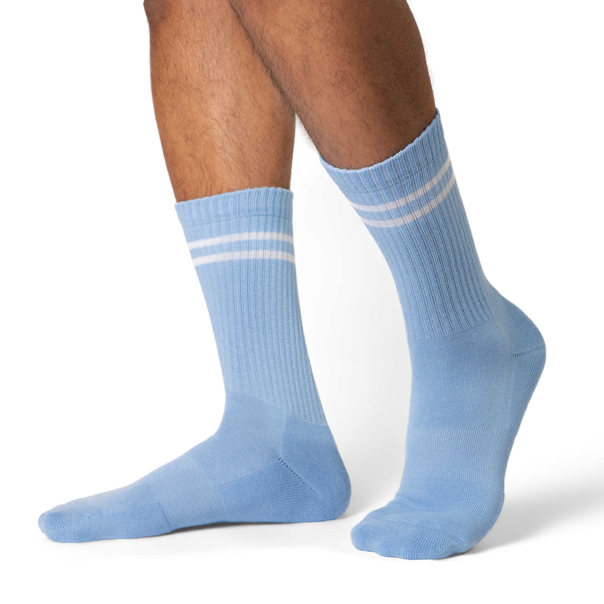 Men's Athletic Socks, Sky Blue