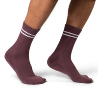 Men's Athletic Socks, Dusty Mauve