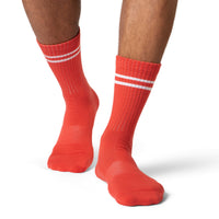 Men's Athletic Socks, Tomato Red