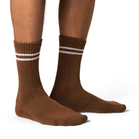 Men's Athletic Socks, Camel Brown