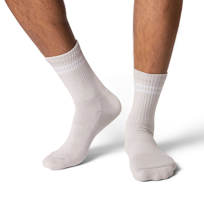 Men's Athletic Socks, Frost Gray
