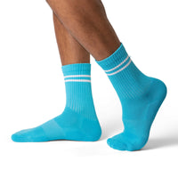 Men's Athletic Socks, Electric Blue