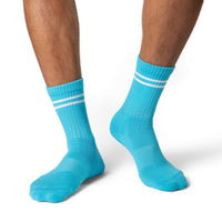 Men's Athletic Socks, Electric Blue