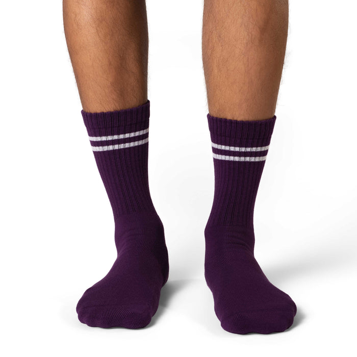 Men's Athletic Socks, Grape Purple