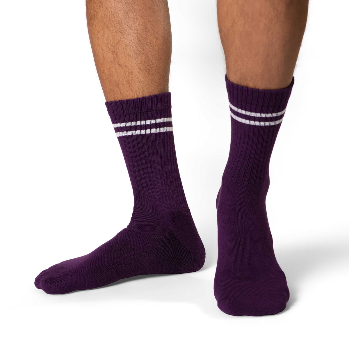 Men's Athletic Socks, Grape Purple