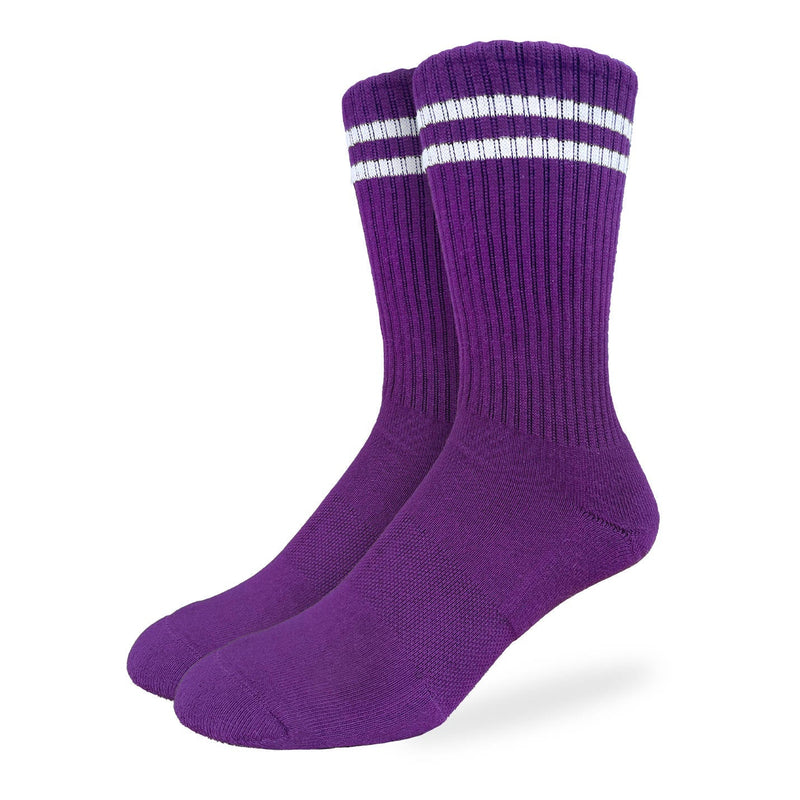 Men's Athletic Socks, Grape Purple