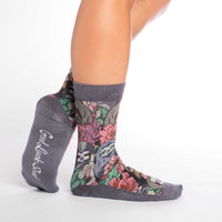 Women's Floral Sloths Socks