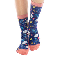 Women's White Hedgehogs Socks