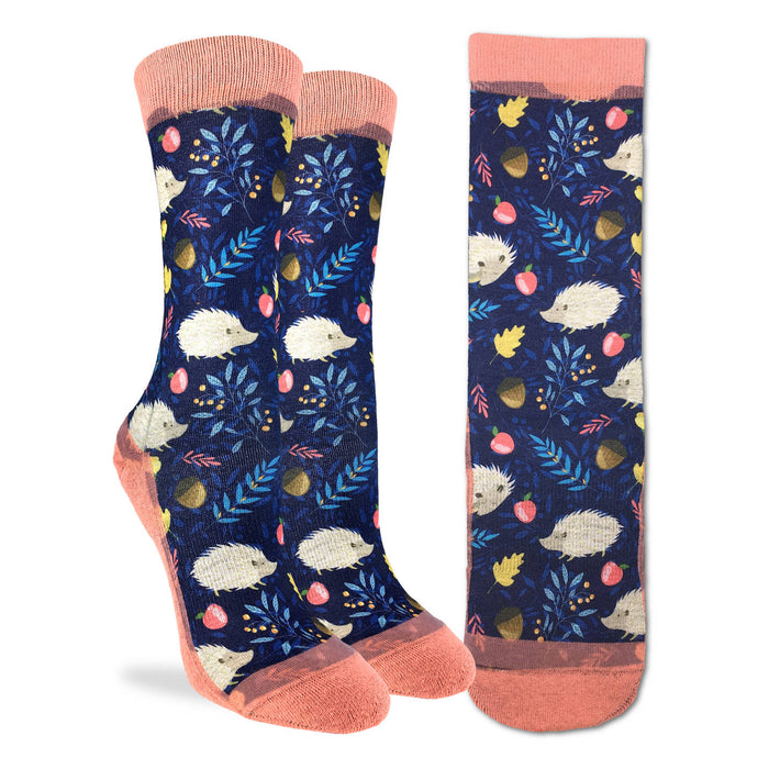 Women's White Hedgehogs Socks