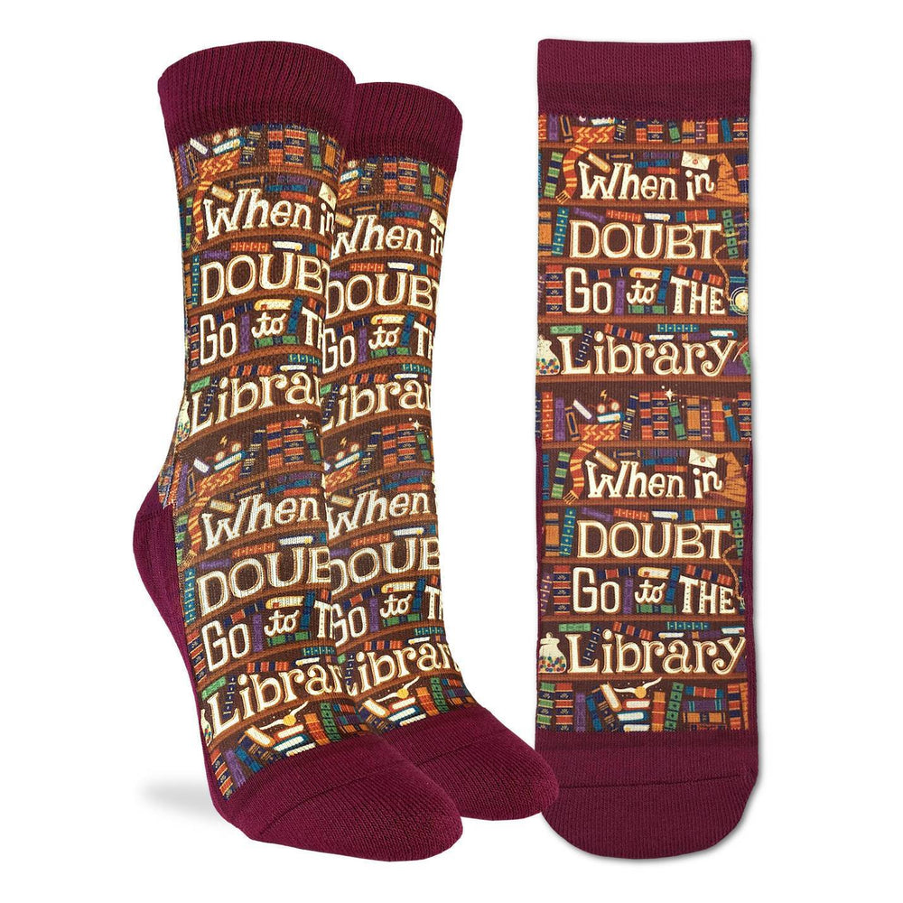 Women's Go to the Library Socks – Good Luck Sock