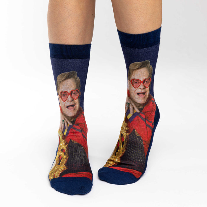 Women's Elton John, On Chair Socks